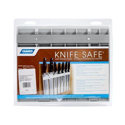 Knife Safe, Gray, 9 x 11 x 5/8